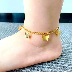 You give me butterflies anklet